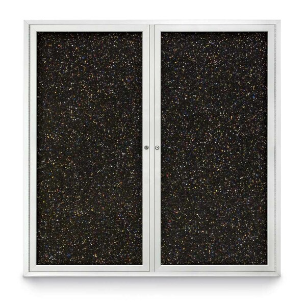 Sliding Door Indoor Enclosed Corkboard, 7